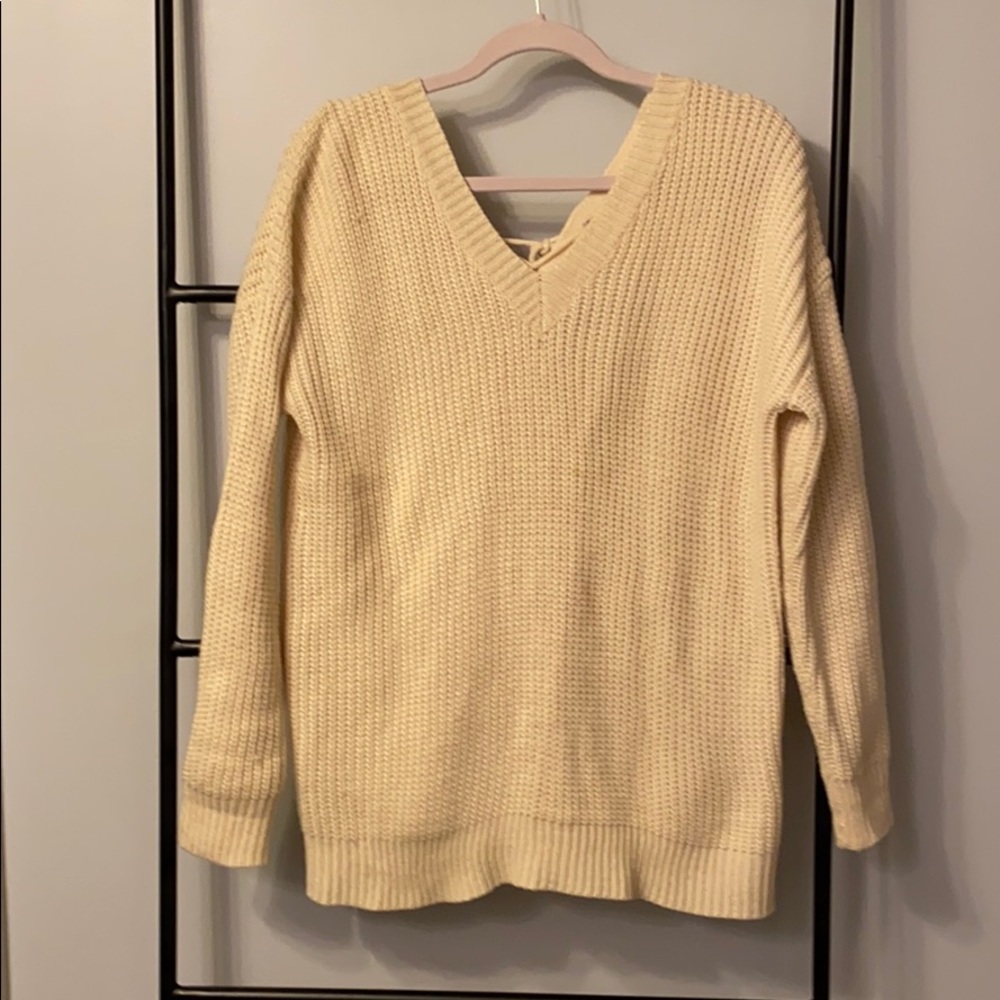 Cream sweater